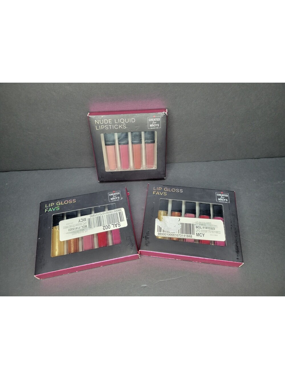 3 Sets Lip Gloss Favs & Nude Liquid Lipstick Created for Macys Beauty Collection